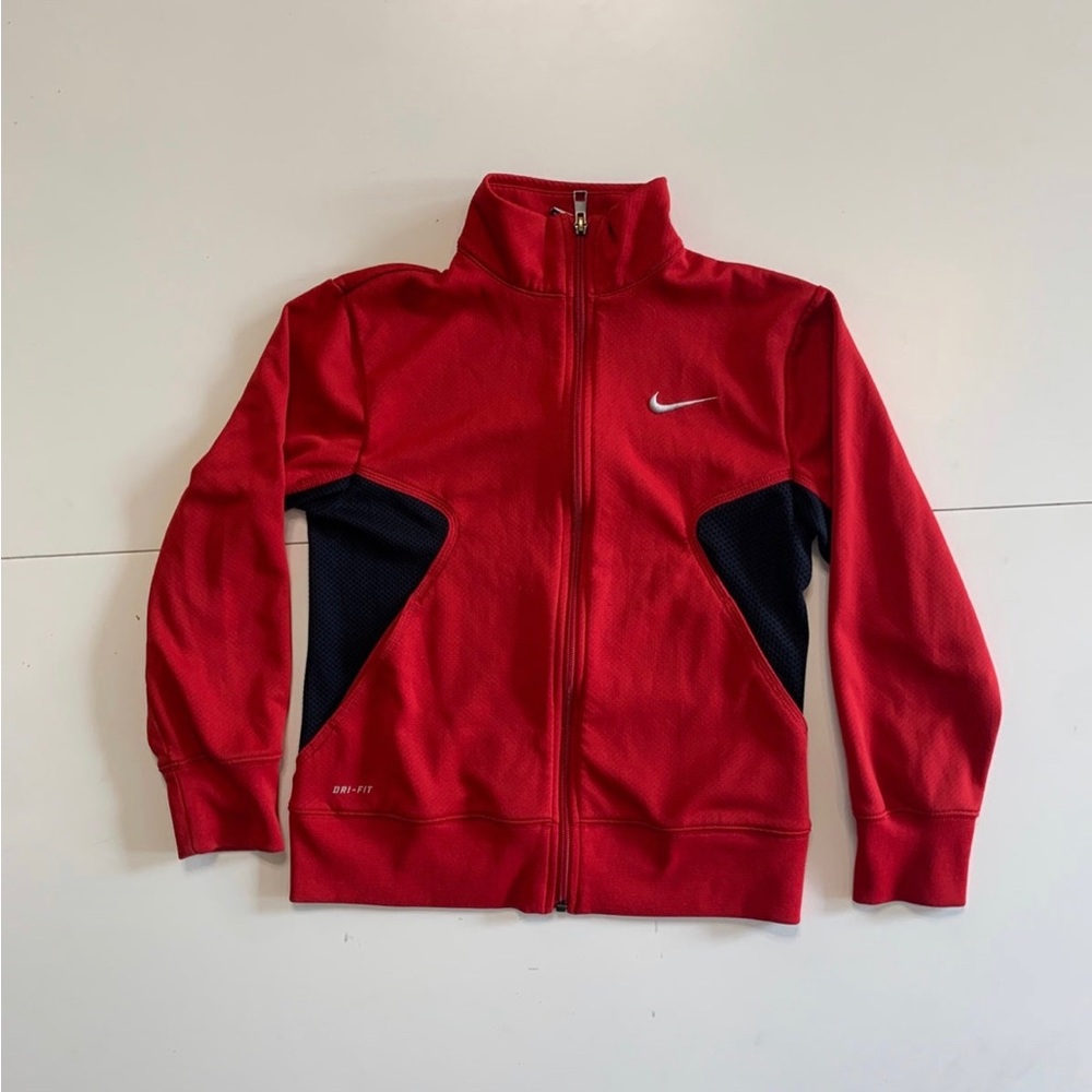 Red nike zip-up